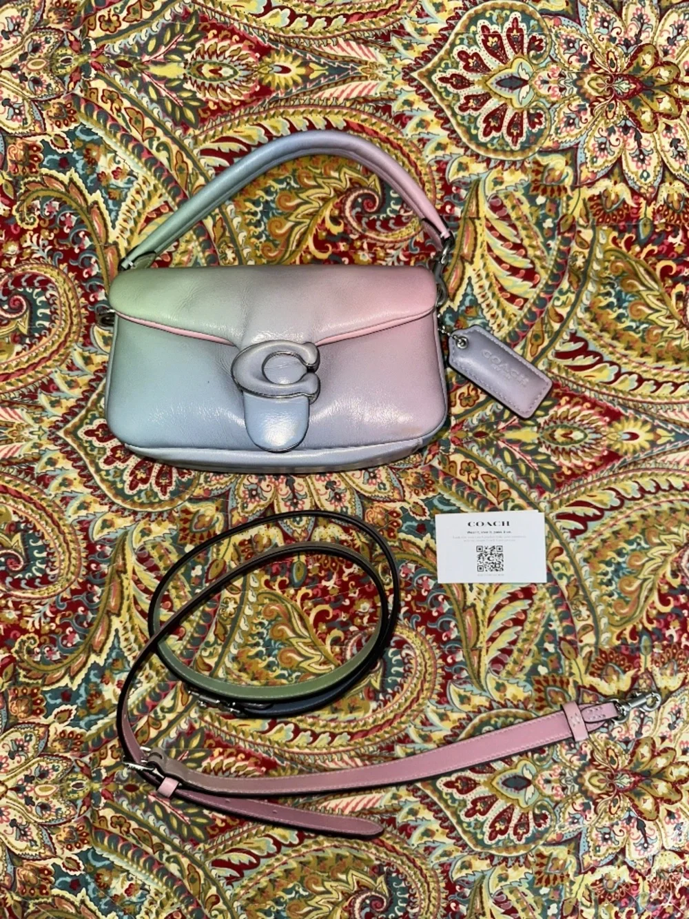 COACH Pillow Tabby Shoulder Bag 18 - Ombre/Silver